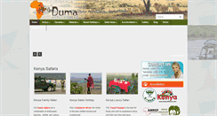 Desktop Screenshot of dumaafrikatreks.com