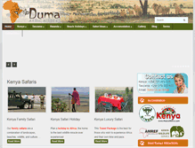 Tablet Screenshot of dumaafrikatreks.com